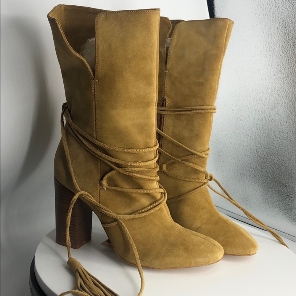 Zara Tan/Camel ankle boots - Picture 1 of 6